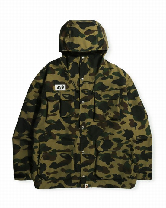 Anorak Bape 1st Camo Mountain Hombre Verdes | 018347-FVH