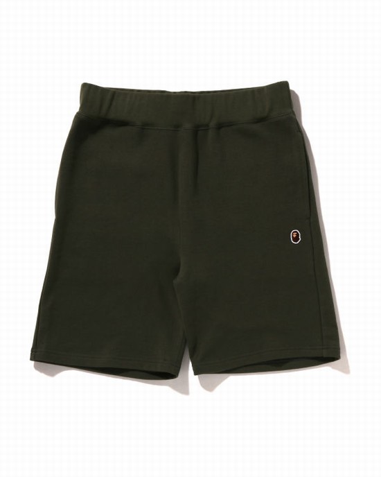 Bermudas Bape Ape Head One Point Hombre Verdes Oscuro | 974860-VAO