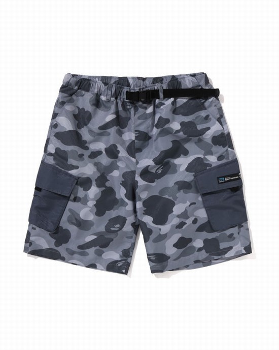 Bermudas Bape Honeycomb Camo Cargo Hombre Grises | 631945-HUO