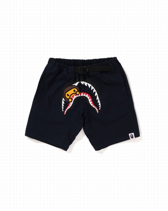 Bermudas Bape Milo Shark Climbing Niños Azul Marino Azules | 421569-GQA