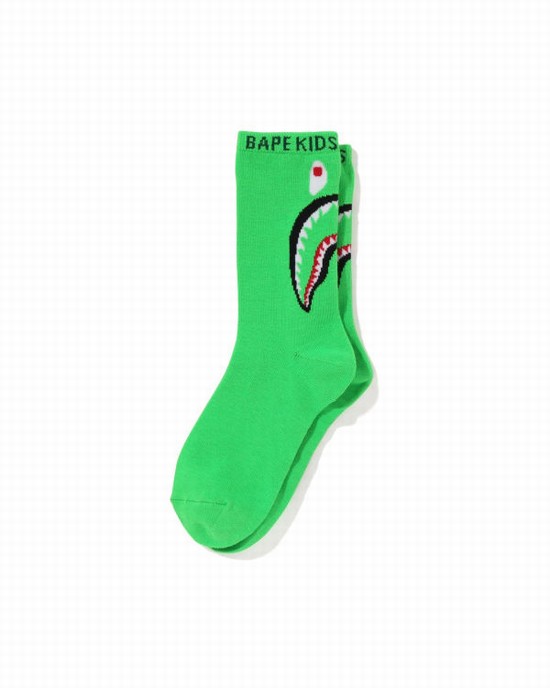 Calcetines Bape Shark Niños Verdes Claro | 452809-XOY