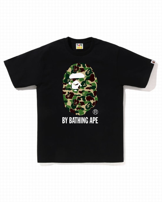 Camiseta Bape ABC Camo By Bathing Ape Hombre Negros | 560731-TZJ