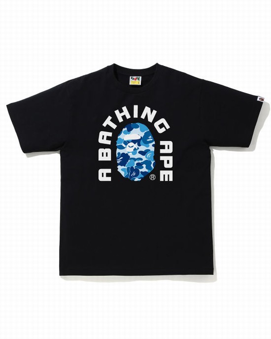 Camiseta Bape ABC Camo College 2020 Hombre Negros | 927504-SRI