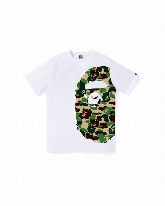 Camiseta Bape ABC Camo Side Big Ape Head Jr Niños Blancos | 092451-XMT