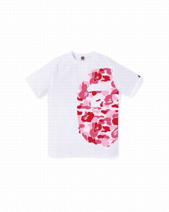 Camiseta Bape ABC Camo Side Big Ape Head Jr Niños Blancos | 539807-XMI