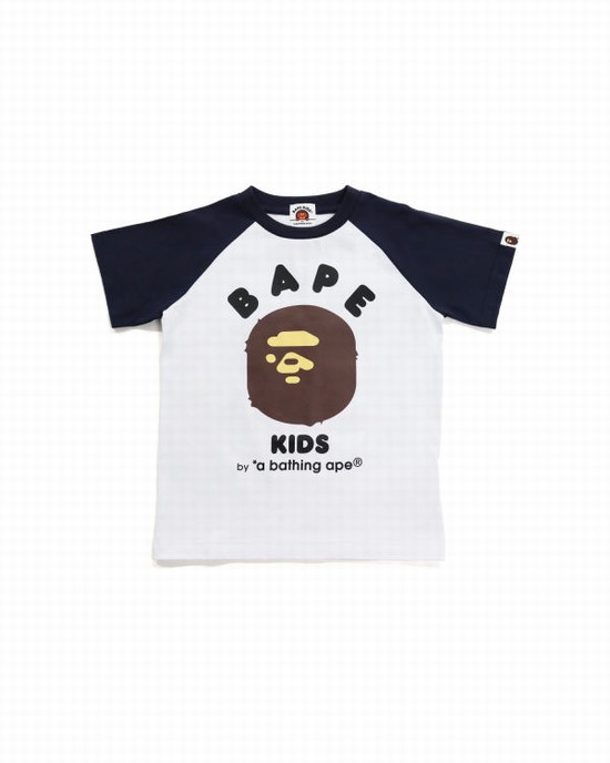 Camiseta Bape BK15th Anniversary Ape Head Niños Blancos | 074681-LOV