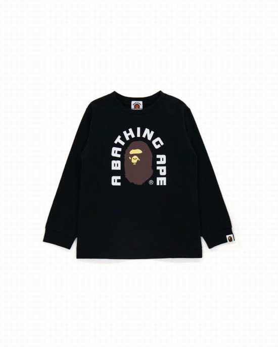 Camiseta Bape College 2020 Niños Negros | 395872-RUF