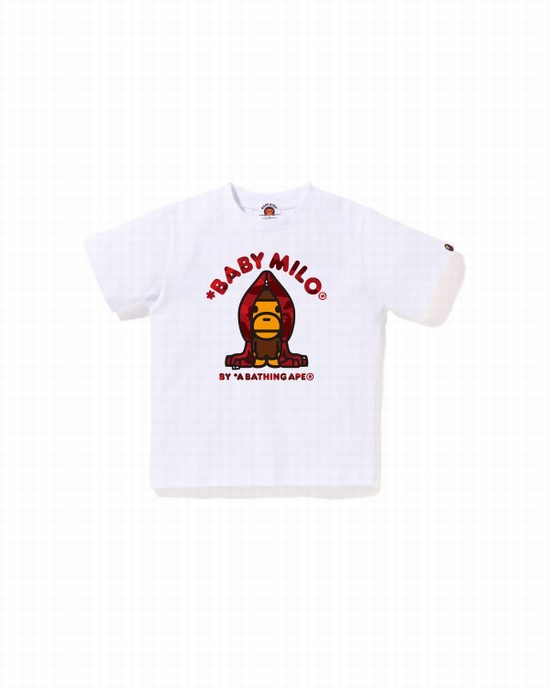 Camiseta Bape Color Camo Milo Niños Blancos | 825617-GZE