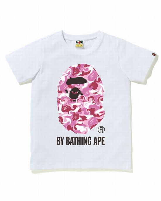 Camiseta Bape Marble Camo Mujer Blancos | 306971-ABN