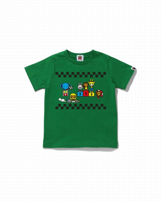 Camiseta Bape Milo Carreras #3 Niños Turquesa | 032641-ORU