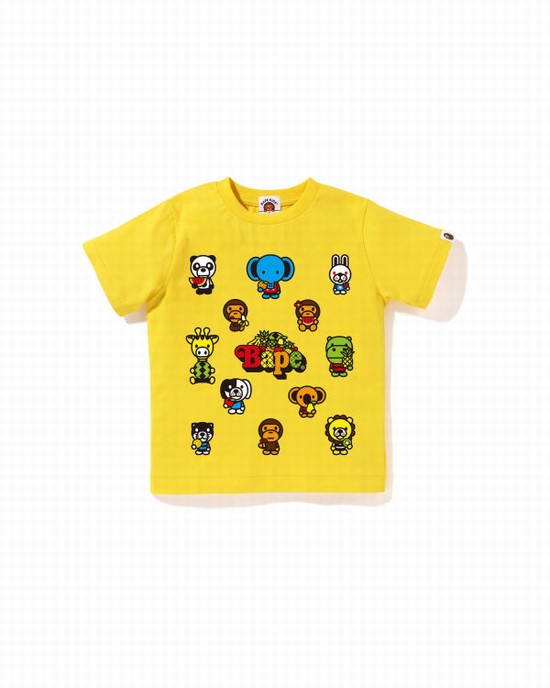 Camiseta Bape Milo Mixed Fruit #1 Niños Amarillos | 431968-HLR