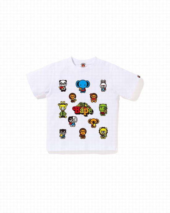 Camiseta Bape Milo Mixed Fruit #1 Niños Blancos | 519473-GJF