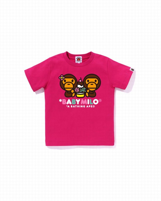 Camiseta Bape Milo Mixed Fruit Milo & Lisa Niños Rosas | 394725-ANO