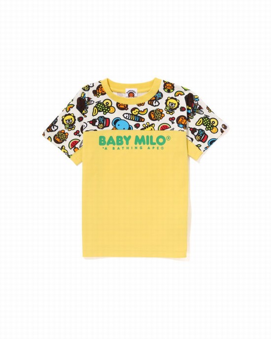 Camiseta Bape Milo Mixed Fruit Niños Amarillos | 360749-QVP