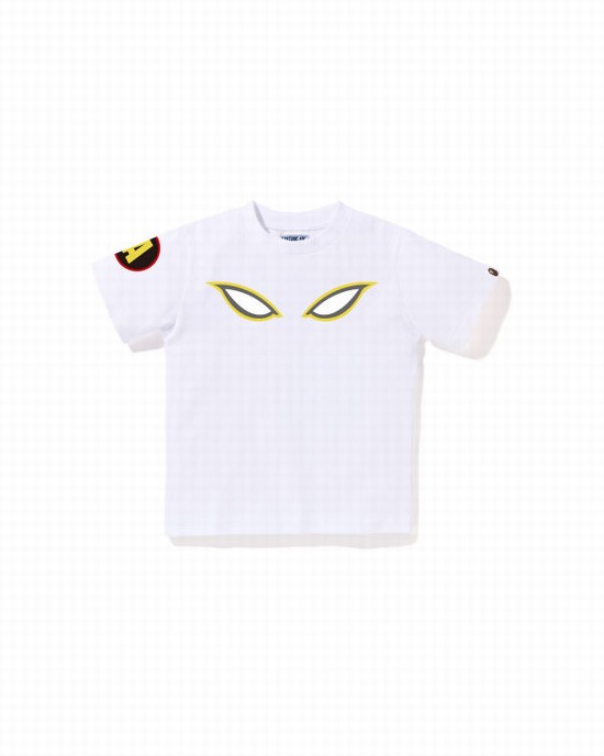 Camiseta Bape Shadow Niños Blancos | 367290-QHP