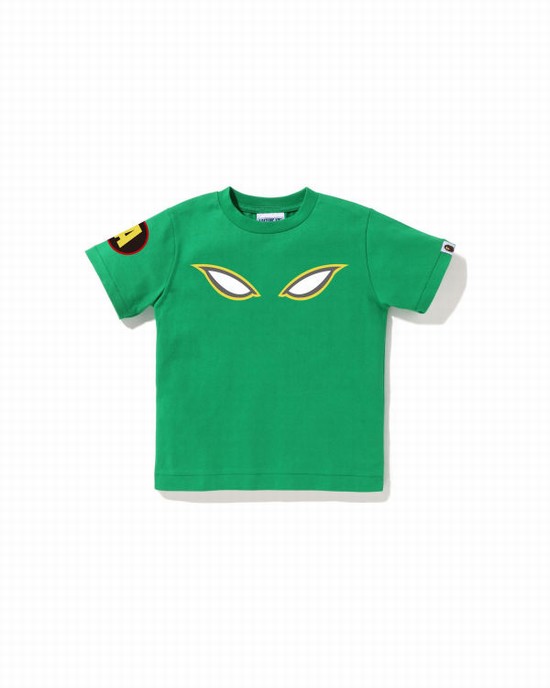 Camiseta Bape Shadow Niños Verdes | 701893-SOM