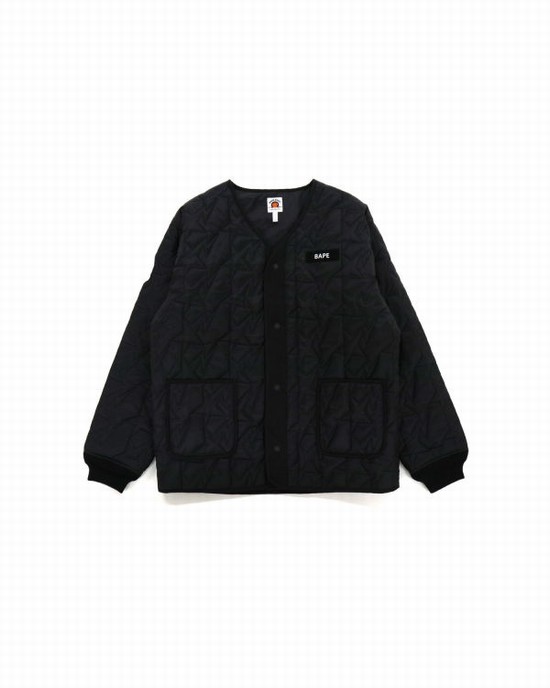 Chaquetas Bape Multi Patch STA Acolchado Niños Negros | 801542-YVW