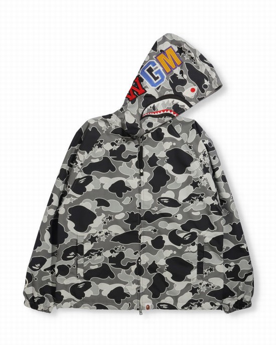 Chaquetas Bape STA Camo Oversized Full Zip Mujer Negros | 279145-RLE