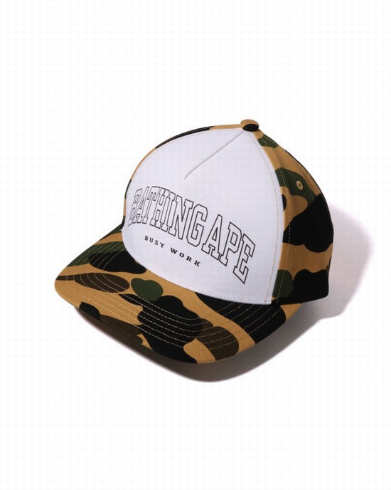 Gorras Bape 1st Camo Hombre Amarillos | 741639-ILH