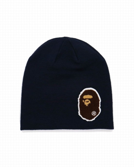 Gorras Bape Big Ape Head Hombre Azul Marino Azules | 690425-CJV