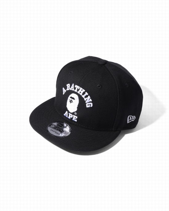 Gorras Bape College New Era Snap Back Hombre Negros | 539687-KTO