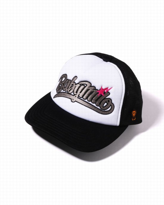 Gorras Bape Milo Embroidery Mesh Mujer Negros | 501824-AGK