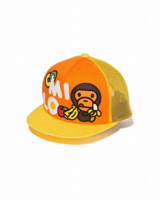 Gorras Bape Milo Fruits Mesh Niños Naranjas | 304527-LTZ