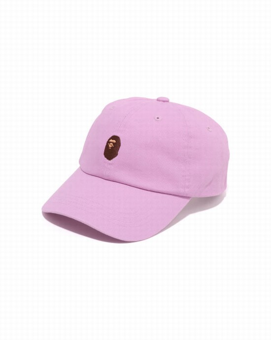 Gorras Bape One Point Panel Hombre Rosas | 417082-VYI