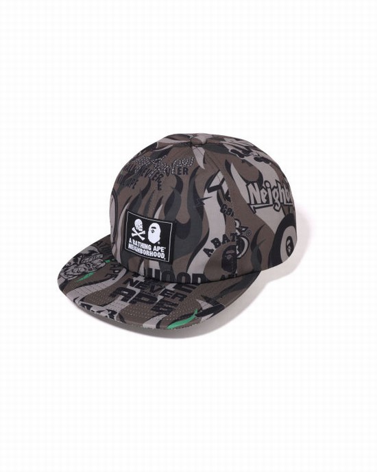 Gorras Bape X NBHD Hombre Kaki Oscuro | 279630-KCG