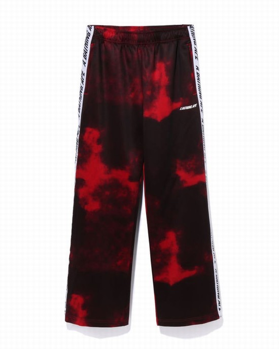 Pantalones Bape A Bathing Ape Dye Pista Hombre Rojos Claro | 273610-DEH