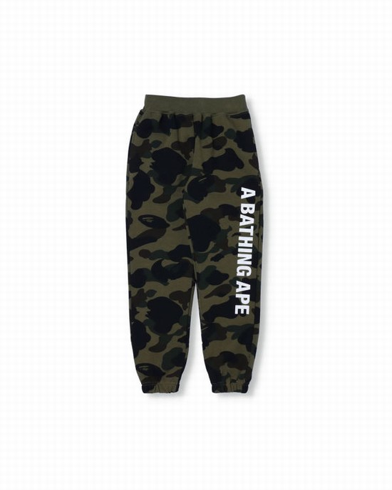 Pantalones Deportivos Bape 1st Camo Slim Niños Verdes | 190468-NDP