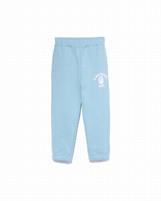 Pantalones Deportivos Bape College Niños Azules Claro | 548796-LSD