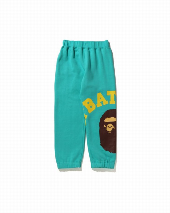 Pantalones Deportivos Bape Giant College Niños Verde Menta | 462073-YRO