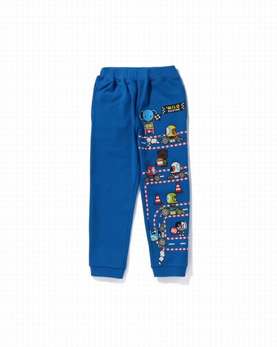 Pantalones Deportivos Bape Milo Carreras Friends Niños Azules | 672813-VZA