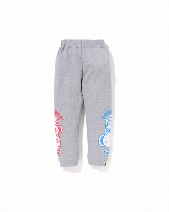 Pantalones Deportivos Bape Milo Friends Niños Grises | 497605-WMI