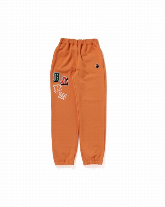 Pantalones Deportivos Bape Multi Fonts JR Niños Naranjas | 376492-MTF