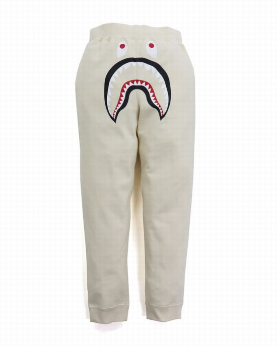 Pantalones Deportivos Bape Shark Hombre Blancos | 638047-GXI