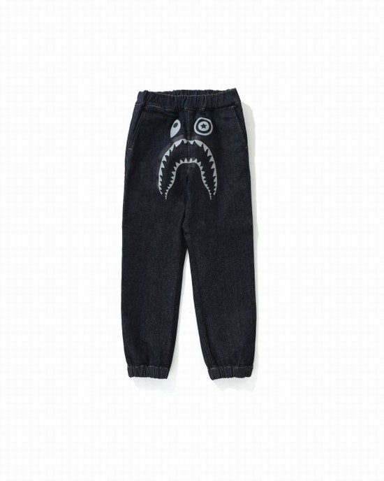 Pantalones Jogger Bape Shark Denim Niños Azules | 395640-BSL