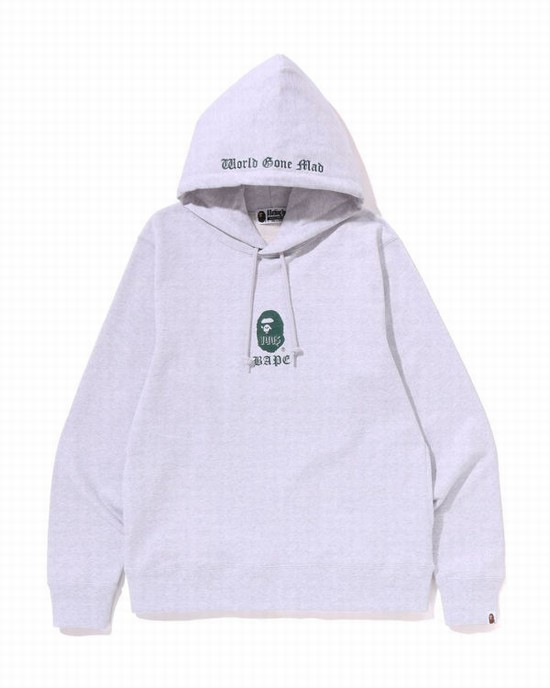 Sudadera Con Capucha Bape A Bathing Ape Pullover Hombre Grises | 947856-HTB