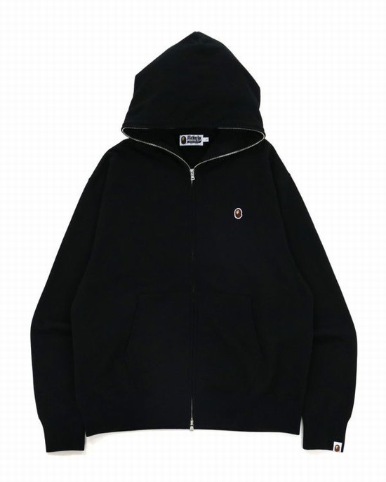 Sudadera Con Capucha Bape Ape Head One Point Relaxed hooded Hombre Negros | 589072-TJP