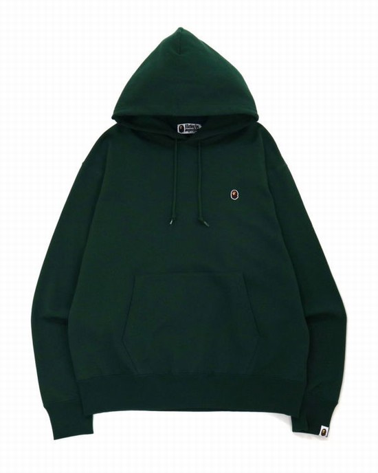 Sudadera Con Capucha Bape Ape Head One Point Relaxed Fit L/S Hombre Verdes Oscuro | 865907-CHK