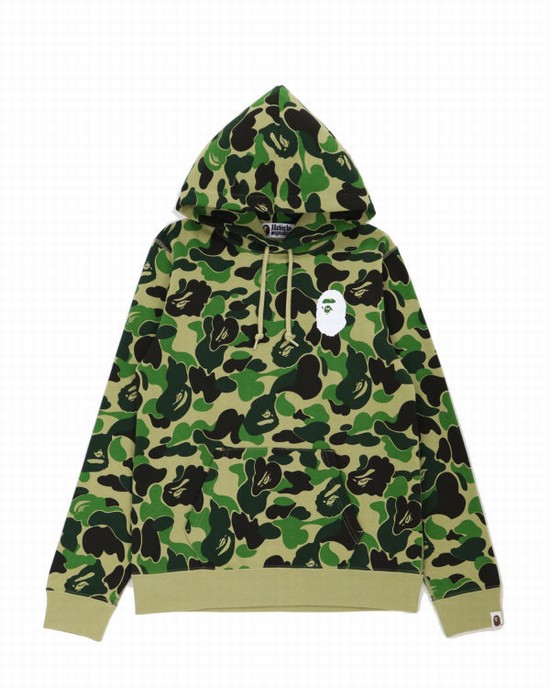 Sudadera Con Capucha Bape Big ABC Camo Ape Head Pullover Mujer Verdes | 421096-LNG