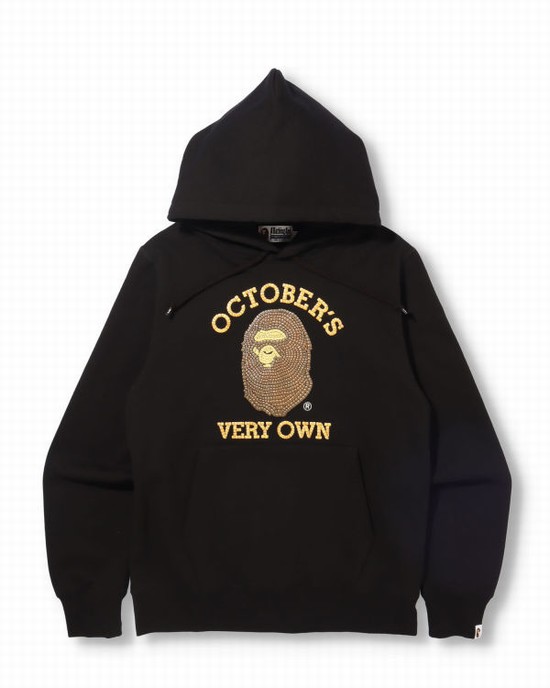 Sudadera Con Capucha Bape X OVO Pullover Hombre Negros | 083961-WOA