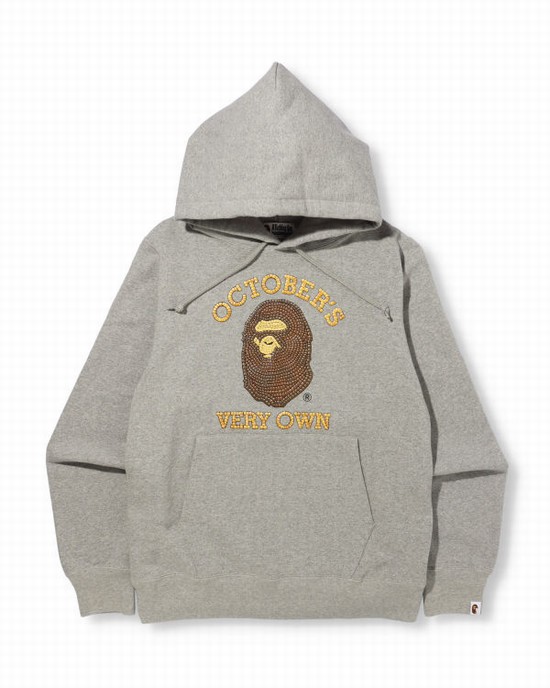 Sudadera Con Capucha Bape X OVO Pullover Hombre Grises | 937082-BSM