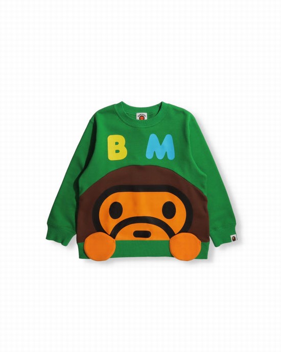 Sudaderas Bape Milo crew neck Niños Turquesa | 758264-HNP