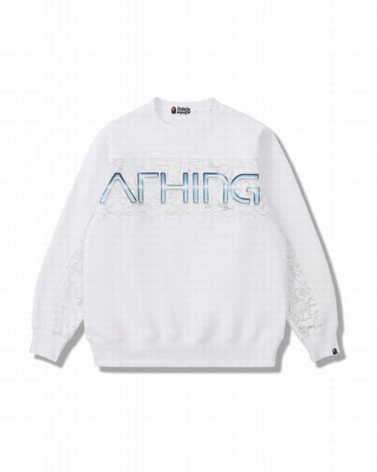 Sudaderas Bape X Hajime Sorayama Crewneck Hombre Blancos | 149025-JYK