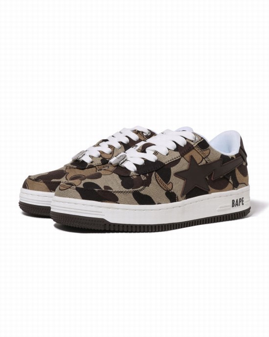 Tenis Bape Cookie Camo 2 STA Mujer Marrom | 175230-XPB