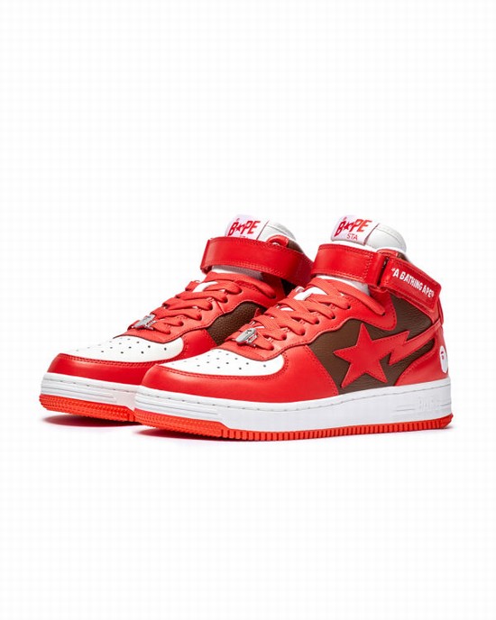 Tenis Bape STA MI #2 M2 Hombre Rojos Claro | 187092-KIS