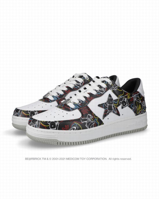 Tenis Bape STA X Medicom Toy Be@R Camo M1 Hombre Negros | 982163-NJR