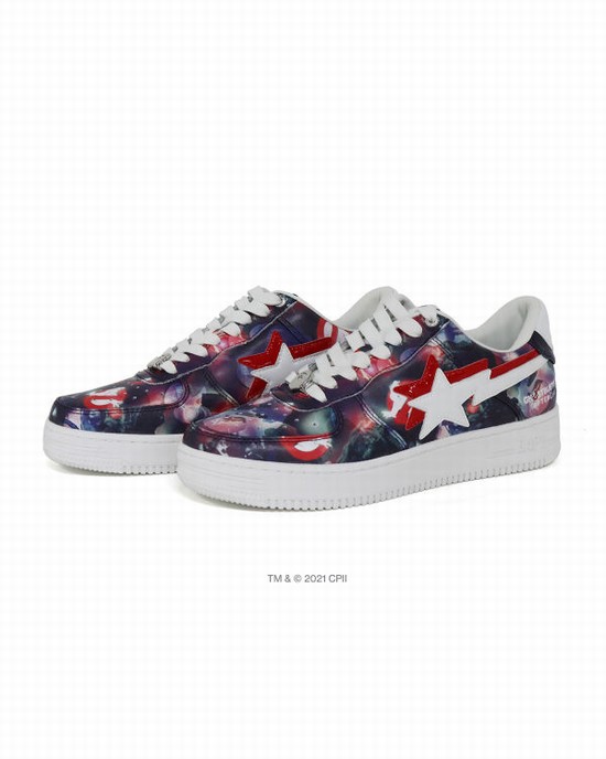 Tenis Bape X Ghostbusters Camo Milo Double Sta™ Low Hombre Morados | 236459-YLJ